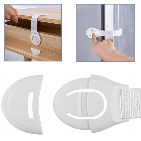 SIPO Blocco bambini per mobili con cinturino - 10 pz