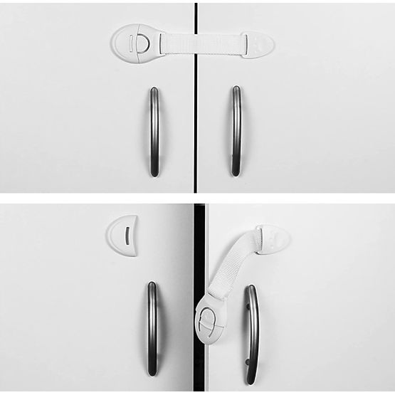 SIPO Blocco bambini per mobili con cinturino - 10 pz