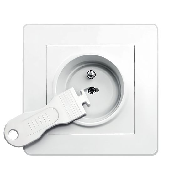 SIPO Coperture protettive per prese elettriche, bianche - 12 pz