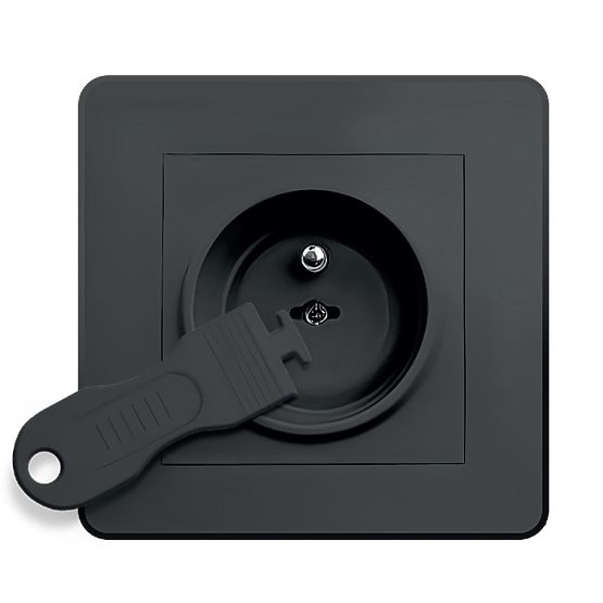 SIPO Coperture protettive per prese elettriche, nere - 12 pz