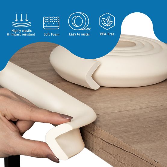 SIPO Nastro protettivo per bordi di mobili, beige - 1 pz