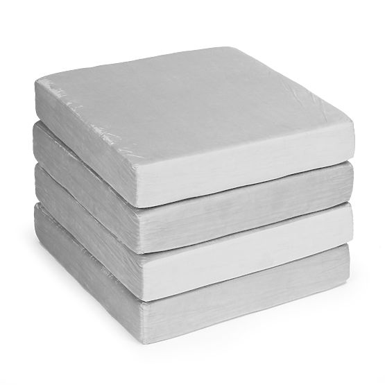 Divano modulare pieghevole per bambini grande a 2 posti DIY 10 cuscini morbidi - grigio ECOTOYS