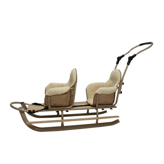 Slitte beige per gemelli Duo - diversi colori di sedili