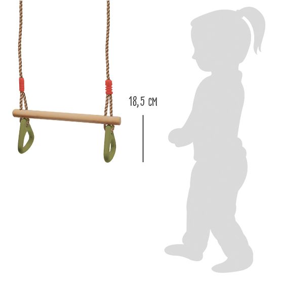 small foot Altalena con maniglie da ginnastica
