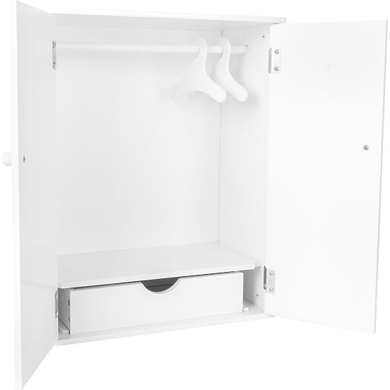 small foot Armadio per bambole bianco