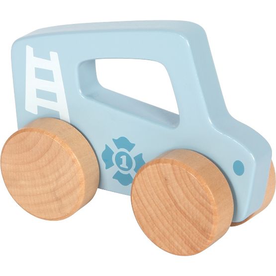 small foot Auto in legno da spingere Blu