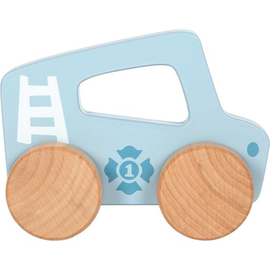 small foot Auto in legno da spingere Blu