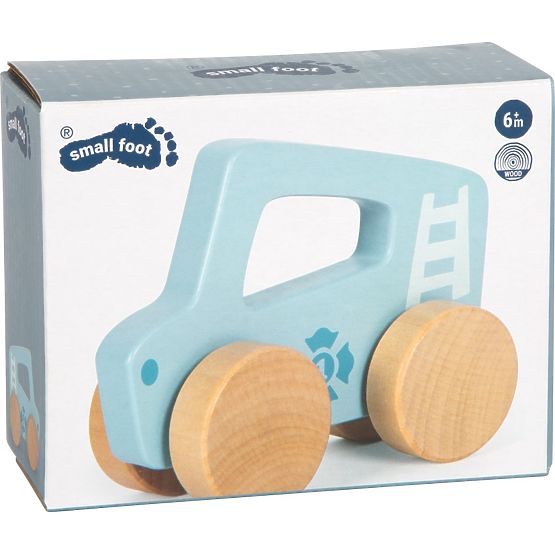 small foot Auto in legno da spingere Blu