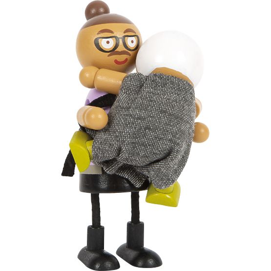 small foot Bambole flessibili famiglia con bambino