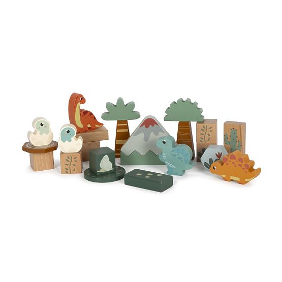 Small Foot Blocchi di legno Dino
