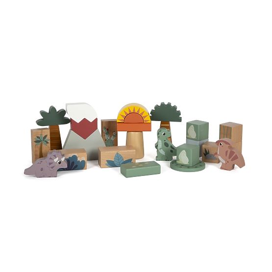 Small Foot Blocchi di legno Dino