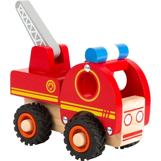 small foot Camion dei pompieri in legno con scala