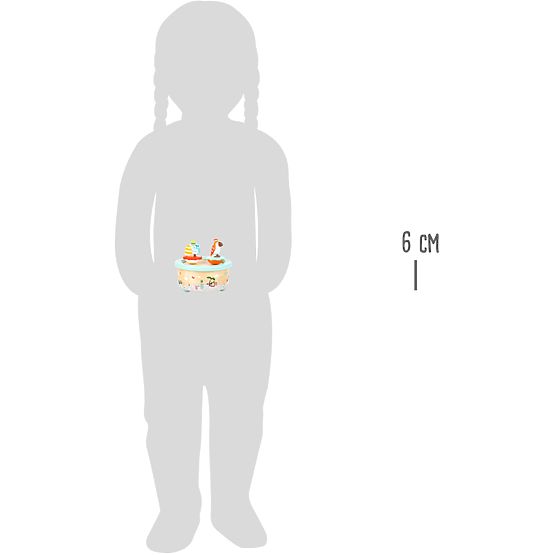 small foot Carillon con elefante e pappagallo