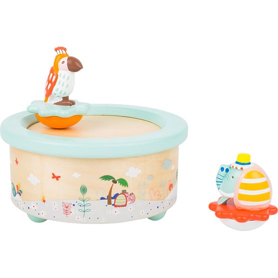 small foot Carillon con elefante e pappagallo