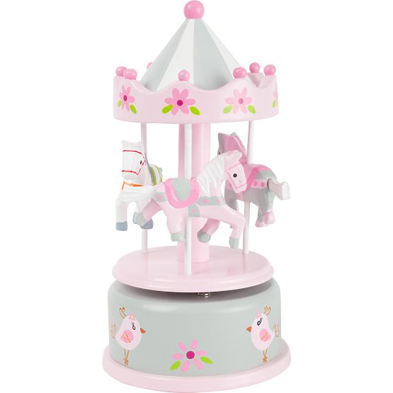 small foot Carillon giostra cavallini rosa
