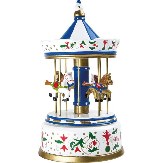 small foot Carillon in legno giostra con cavalli