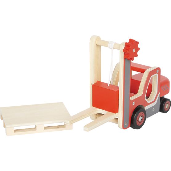 small foot Carrello elevatore in legno con pallet