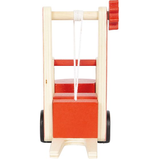 small foot Carrello elevatore in legno con pallet