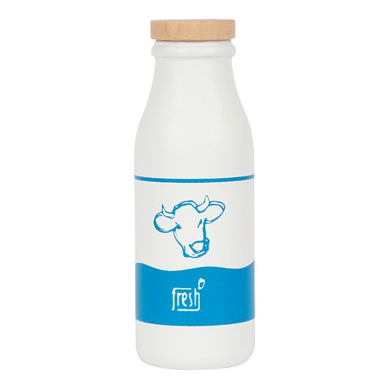 small foot Cassetta in legno con bottiglie di latte Fresh