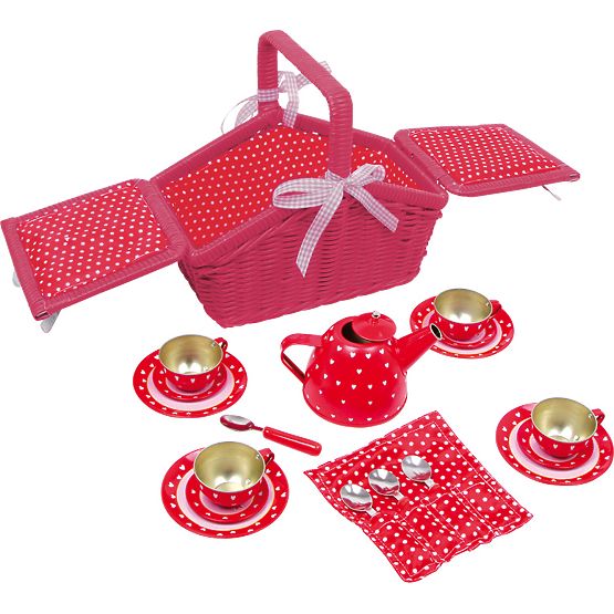 small foot Cestino da picnic Dots and Hearts