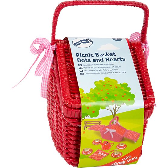 small foot Cestino da picnic Dots and Hearts