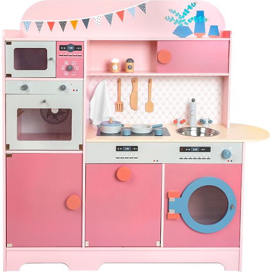 small foot Cucina in legno Gourmet rosa
