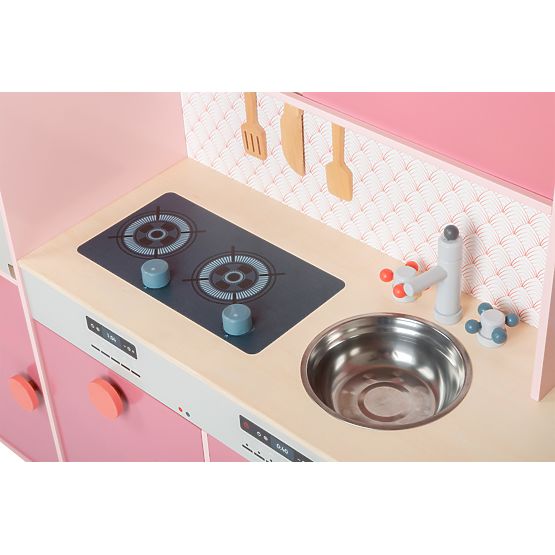 small foot Cucina in legno Gourmet rosa
