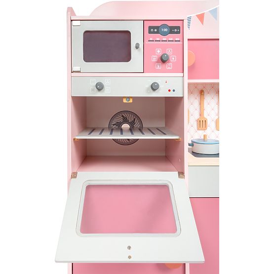 small foot Cucina in legno Gourmet rosa