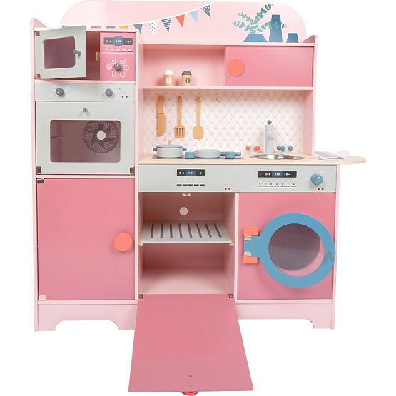 small foot Cucina in legno Gourmet rosa