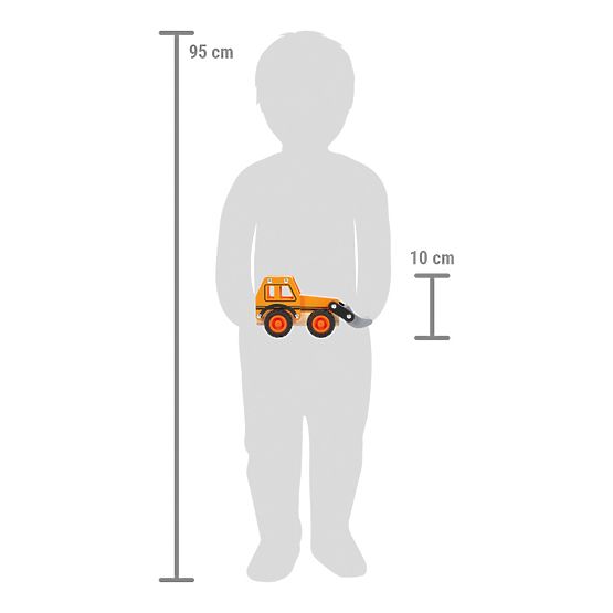 small foot Escavatore in legno