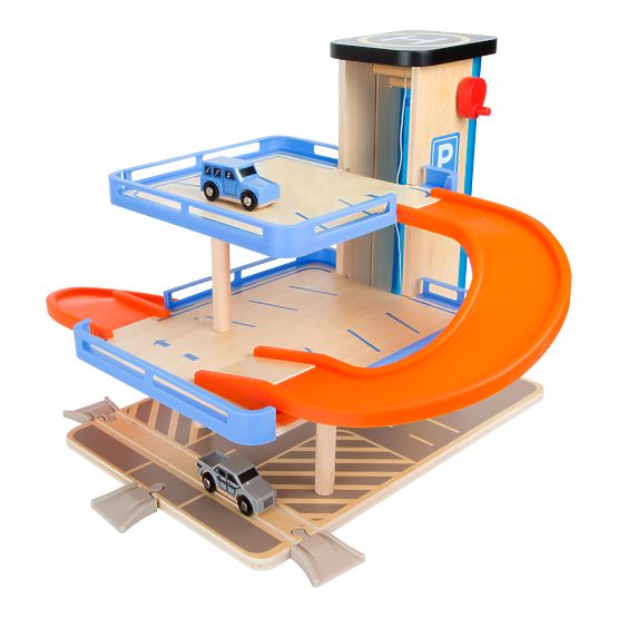 small foot Garage in legno a più piani con ascensore