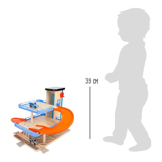 small foot Garage in legno a più piani con ascensore