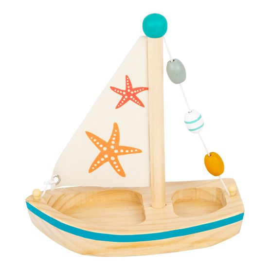 small foot Giocattolo acquatico barca a vela stella marina