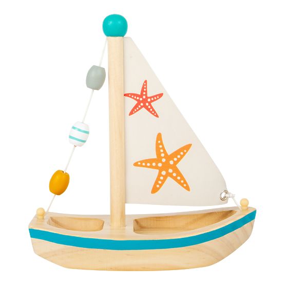 small foot Giocattolo acquatico barca a vela stella marina
