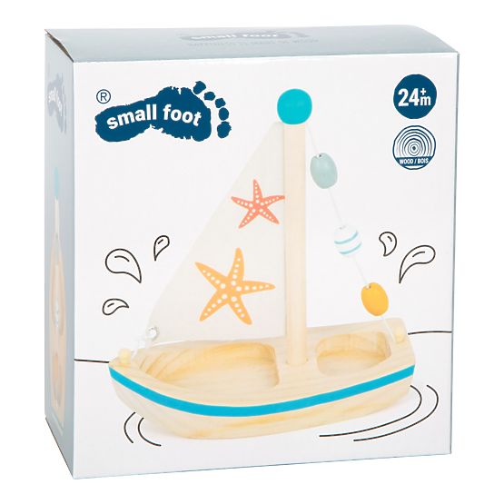 small foot Giocattolo acquatico barca a vela stella marina