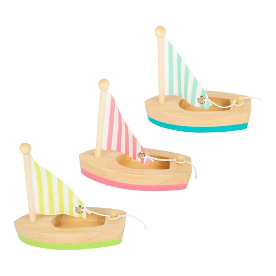 small foot Giocattolo da bagno barche a vela 3 pz