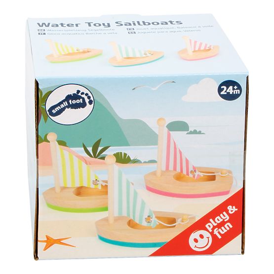 small foot Giocattolo da bagno barche a vela 3 pz