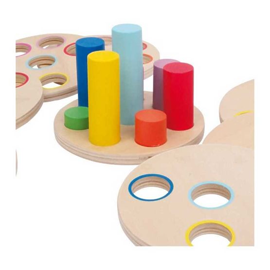 Small Foot Gioco logico con scivolo in legno
