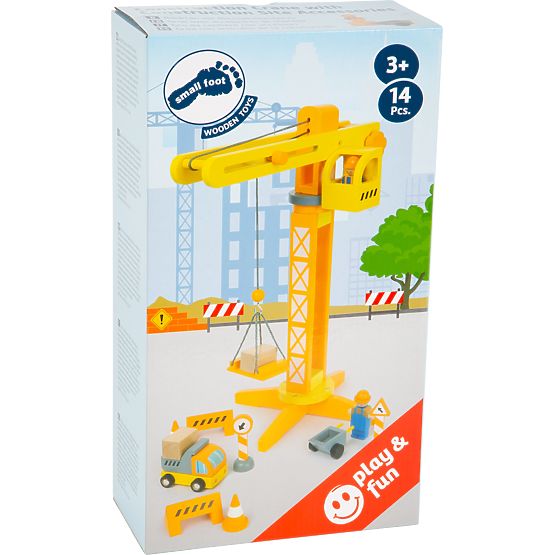 small foot Gru in legno con accessori