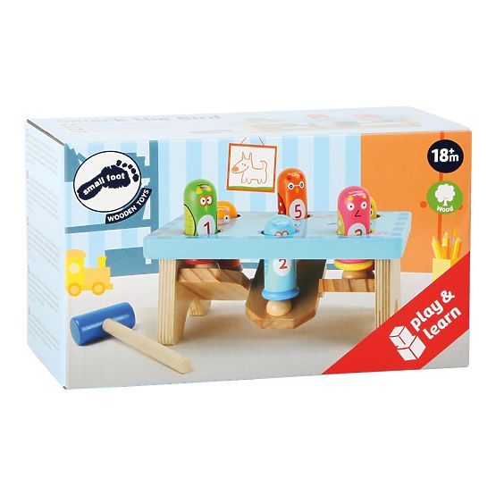 Small Foot Hammer il gioco in legno dell'uccellino