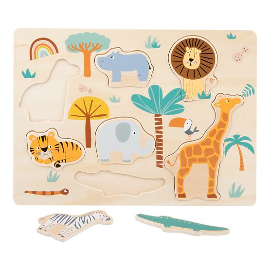Puzzle in legno Small Foot Insert Safari