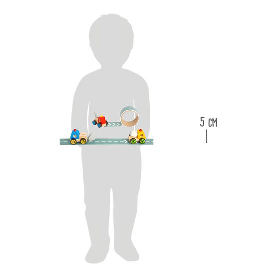 small foot Macchina da costruzione con strada 1 pz