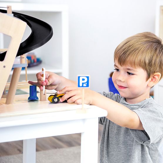 small foot Parcheggio da corsa in legno