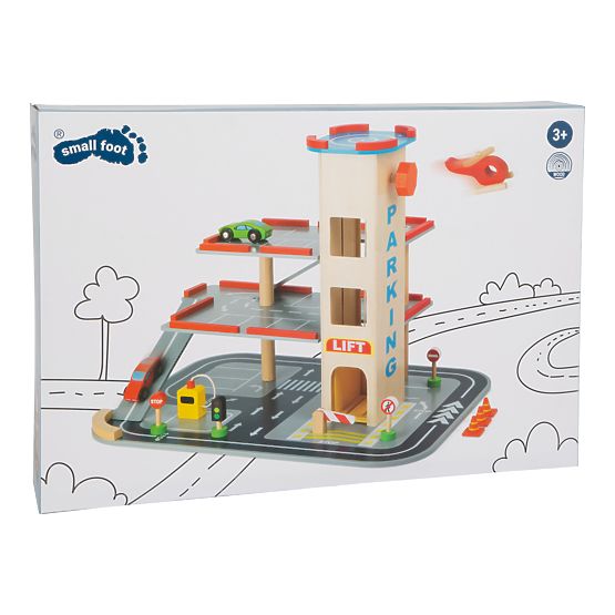 small foot Parcheggio in legno discesa veloce