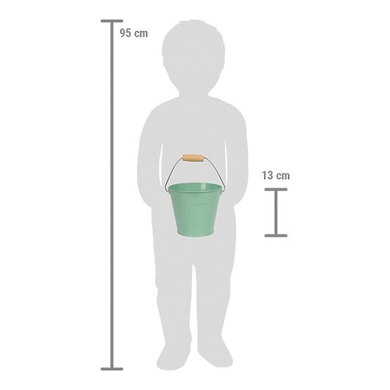 small foot Set di attrezzi da giardino con secchio Tiny Garden