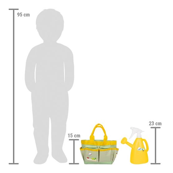 small foot Set di attrezzi da giardino in borsa Tiny Garden