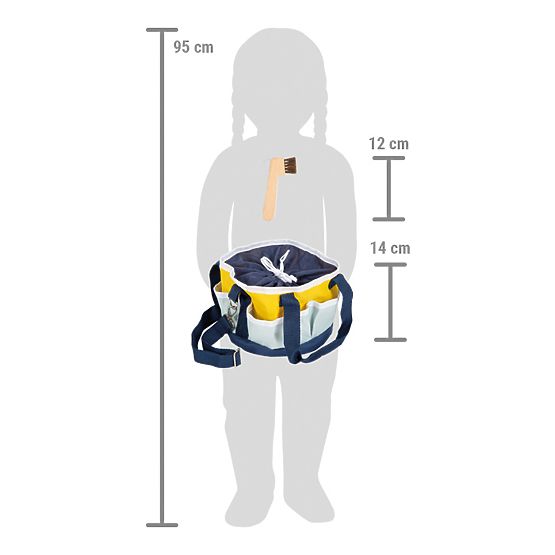 small foot Set di cura del cavallo con borsa