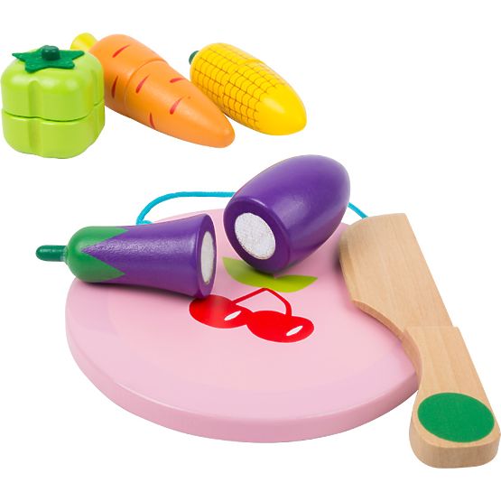 small foot Set di frutta e verdura in legno - confezione danneggiata