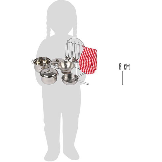 small foot Set di pentole in metallo Gustav