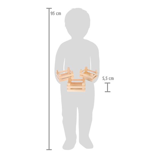small foot Set di piccole cassette per alimenti 3 pz